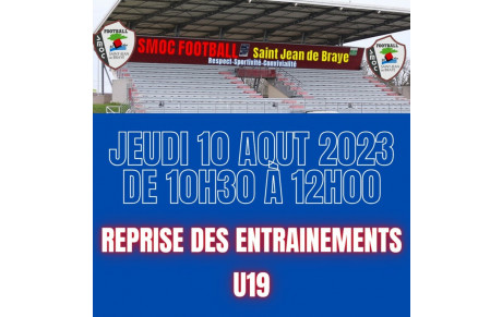 🔴⚫ Reprise de l'entraînement pour nos U19 ! 
