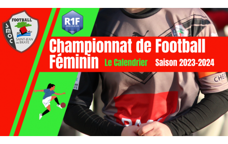 LE CALENDRIER Saison 2023-2024 R1 Féminines (cliquez sur la photo pour le téélécharger en PDF)