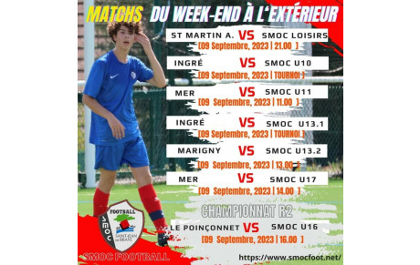 🔴⚫ Matchs du Week-End à l'extérieur 